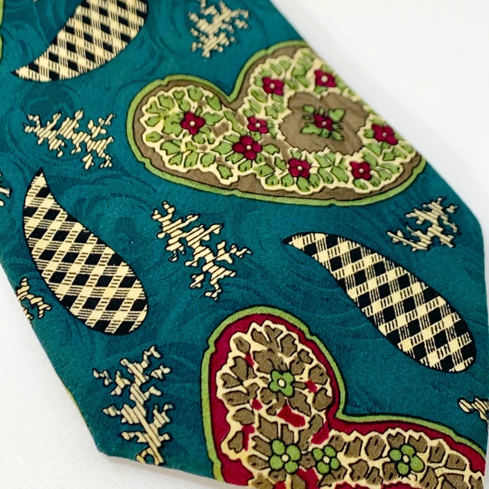 VTG CC Como Collezioni Silk Handmade Necktie